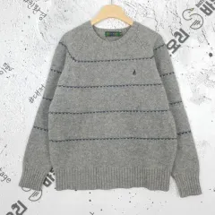 ビーンポール BEANPOLE ストライプ ニット ライト グレー 100 2400009