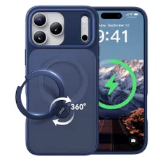 【2025最高傑作&定点360度回転】CASEKOO iPhone 17 Pro 用 ケース MagSafe対応 米軍MIL規格 360°全方向耐衝撃 【横縦両立・角度自由調整】最大25W急速充電対応 指紋防止/マット仕上げ/黄変防止/半透明 ラップホール付き