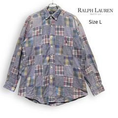 未使用品】ポロラルフローレン インディゴリネン パッチワーク 