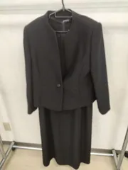 東京イギン ブラックフォーマル ワンピーススーツ セットアップ サイズ 17AR(4XL相当) 158cm フォーマル 礼服 ゆったりサイズ