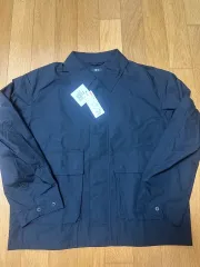 UNIQLO U コットン ショート ブルゾン ブラック L サイズ 新品