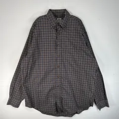 古着 ブルックスブラザーズ Brooks Brothers 長袖シャツ チェック 胸ポケ 346 L  ネイビー系 マルチカラー メンズ