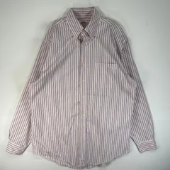 古着 ブルックスブラザーズ Brooks Brothers 長袖シャツ ストライプ 胸ポケ 346 M  ピンク系 マルチカラー メンズ