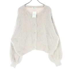 未使用 earth music&ecology アースミュージックアンドエコロジー 長袖 ニットカーディガン F ピンク系 レディース 古着