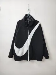 ナイキ スウッシュ ブラック ボア フリース ジャケット