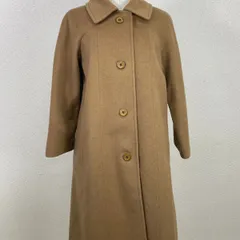 HERNO ヘルノ ウールロングコート キャメル 裏地スカーフ柄 イタリア製 　20251218-0009