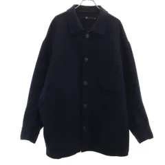 UNIQLO +J ユニクロ プラスジェイ ウールブレンド オーバーサイズ シャツジャケット M ネイビー メンズ 古着
