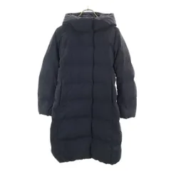 UNIQLO ユニクロ シームレス ダウンコート S ネイビー レディース 古着