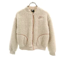 NIKE ナイキ フリースジャケット XL ホワイト キッズ 古着