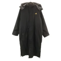 adidas アディダス トレーニング ベンチコート S ブラック 裏ボア メンズ 古着
