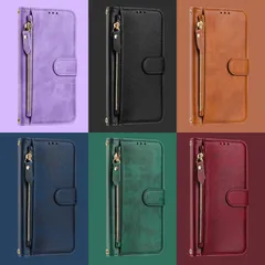 AQUOS R10 スマホケース 手帳型 6色 ストラップ付き ファスナーポケット スタンド機能 カードポケット マグネット 耐衝撃 日常 シンプル 高級感 アクオス R10 携帯ケース SH-51F 保護カバー