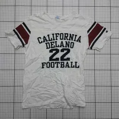 ◇ ⊂ 【チャンピオン Champion】CW-H306 カリフォルニアデラノ22 フットボールTシャツ レディースM ホワイト系 E  【1508260034791】