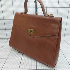 ◇ Θ 【ウンガロ Ungaro】リザード型押し 2WAY ハンドバッグ ショルダーバッグ ブラウン系 レディース E  【1508260034272】