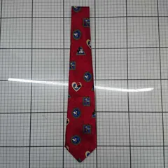 ◇ Θ ディズニー ミッキーマウス ネクタイ - レッド系 メンズ E  【1508260044370】