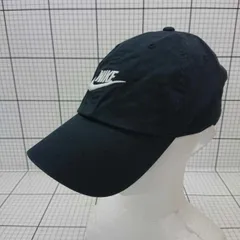 ◇ Θ NIKE ナイキ シンプル系 キャップ 帽子 ブラック系 サイズM/L レディース メンズ E  【1508260044967】