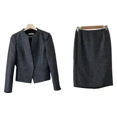 EPOCA(エポカ) スカートスーツ レディース - 黒×シルバー