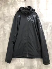 DESCENTE デサント プリント ナイロン ジャケット sizeL/黒 ■■ メンズ