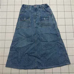 ◇ Θ 【クリフメイヤー KRIFF MAYER】2254003L デニムロングスカート Mサイズ レディース 綿100% ブルー系 E  【1509190006551】
