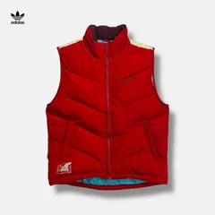 00s adidas originals 中綿ベスト y2k レッド M