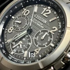 4556[中古]CITIZEN シチズン アテッサ サテライトウェーブ CC9070-56H エコドライブ 替えベルト付き 電波時計 限定モデル