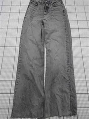 ◇ Θ 【ザラ ZARA】グレー系 ワイドデニムパンツ EUR38 日本サイズM レディース E  【1509190007770】