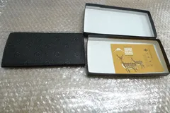 甲州印伝 武井商店 印伝  鹿革 鹿皮 伝統工芸 長財布 札入れ ブラック  黒地 メンズ 管理PM1222