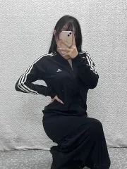 アディダス Y2K 00's キッチュ キュービック 文字ロゴ ジャージ ジップアップ XL C07741