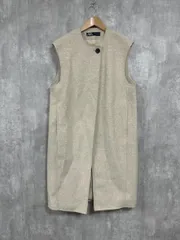 ZARA ザラ 完売品 ジレ ソフト ロング ベスト sizeXS/ライトベージュ ◆■ レディース