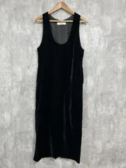 nuke アンヌーク Velour Balloon Onepiece ノースリーブ ワンピース size38/黒 ◆■◎レディース