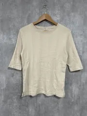 SLOBE IENA スローブイエナ 綿100％ 5分袖 カットソー ベージュ ■◆ レディース
