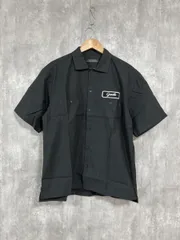 nano universe ナノユニバース 開襟シャツ ブラウス シャツ sizeM/黒 ■◆ メンズ