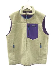パタゴニア Patagonia CLASSIC RETRO X VEST 23048FA20 クラシックレトロX ベスト XL ライトベージュ系 ジップアップ フリース トップス
