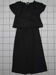 ◇ ⊂ 【イッカ ikka】332001T キッズ オールインワン ブラック系 ポリエステル 女の子 150サイズ E  【1509190046106】