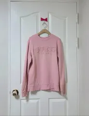 ゲス(GUESS) ライトピンク カリフォルニア エンボス スウェット(M)