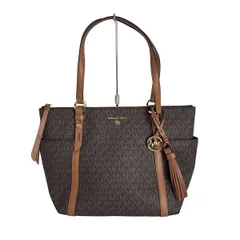 MICHAEL KORS(マイケルコース) ショルダーバッグ美品  - ダークブラウン×ブラウン レザー