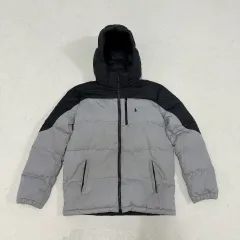 XL ポロラルフローレン キッズ ダックダウン パファー フーディー ジップアップ ジャケット (洗濯必要) 1222-1