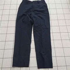 ◇ Θ 【ユニクロ UNIQLO】U ワイドフィットタックパンツ ネイビー系 ウエスト70cm メンズ E  【1509190047363】