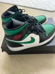 ナイキ メンズ エアジョーダン1 ミッド パイングリーン (27.5cm)