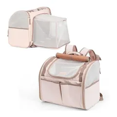 猫 キャリーケース ペットキャリー リュック キャリーバッグ ペット 通気性 拡張可能 2WAY バッグ 猫 犬 折り畳み お出かけ ドライブ 旅行 