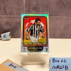 2020-21 Topps Finest UCL Alessandro Del Piero Juventus UEFA Champions League Prized Footballers Refractor  カード