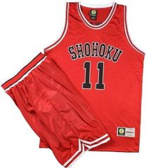 スラムダンク 湘北高校 背番号11 流川楓 ユニフォーム 上下セット