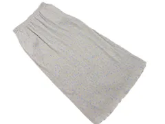 chocol raffine robe ショコラフィネローブ ドット ロング スカート sizeF/グレー ■■ レディース