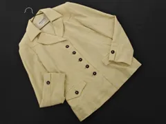 JUN ASHIDA ジュンアシダ ウール混 ジャケット size9/黄 ◇■ レディース