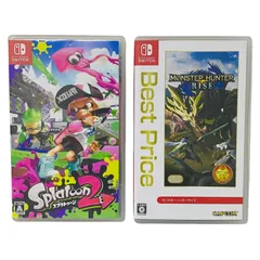 ゲームソフト 2点セット Nintendo 任天堂 スイッチ スプラトゥーン2×モンスターハンターライズ ケース付属 【中古】 42512K198199
