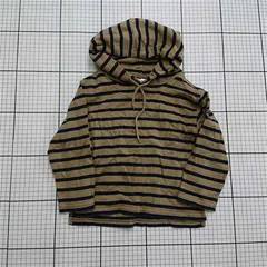 ◇ ⊇ オーシバル ORCIVAL フード付きボーダーコットンパーカー 4 ベージュ系 メンズ E  【1511110018926】