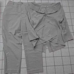 ◇ Θ グラシア GLACIER セットアップスーツ ジャケット パンツ ベージュ系 レディース L E  【1511110019343】