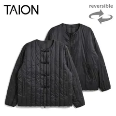 タイオン ジャパンスペシャル チャイナボタン ダウンジャケット TAION-JK01JS メンズ レディースユニセックス 秋冬 ブラック/オリーブ/黒 S/M/L 防寒 軽量 アウター 収納袋付き 手洗い可