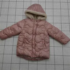 ◇ ⊇ ネクスト next キッズ中綿コート ピンク系 フード付き 110cm 女の子 E  【1511110019749】