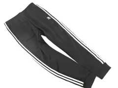 adidas originals アディダスオリジナルス ロゴ 刺繍 3ストライプ トラック パンツ sizeX0/黒 ■■ メンズ