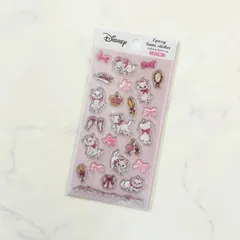 新品 Disney ディズニー マリーちゃん シール エポキシラメシール ぷっくりシール 立体シール シール帳 シールノート シール交換に コレクション キャラクター